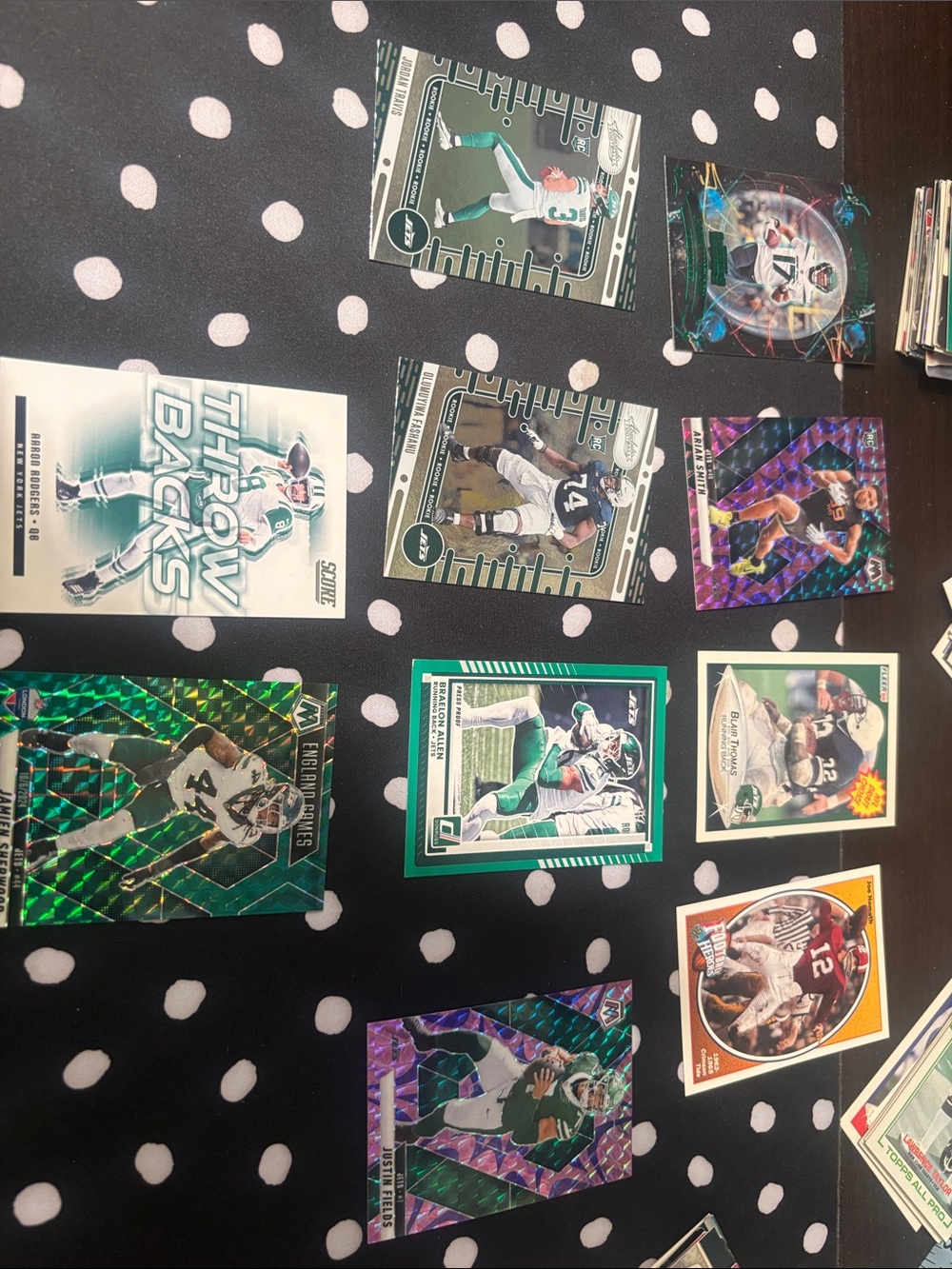 New York Jets Assorted Football Trading Cards - Teal & Green Accen - Picture 1 of 11